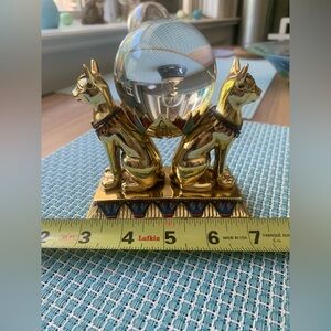 THE FRANKLIN MINT EGYPTIAN GODDESS "THE CRYSTAL BALL OF BAST" RARE - LIMITED EDT